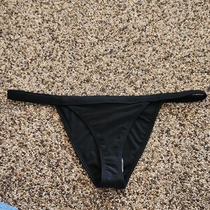 Refuge Black Bikini Bottoms, Size Large